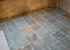 DSCN0881  Kitchen floor - Chinese river slate.  Once it&#39;s sealed the colours should really come out.